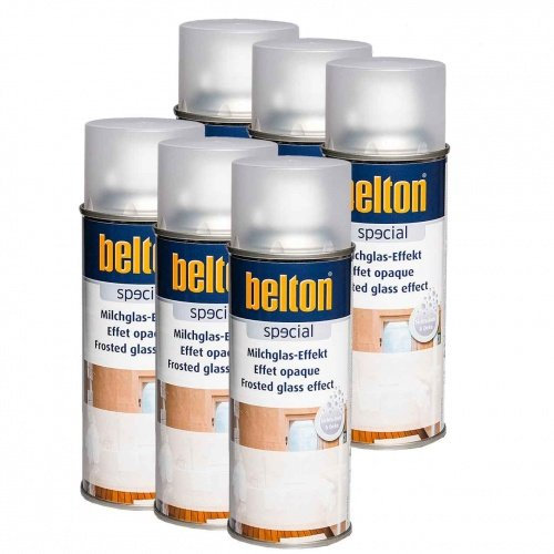 6 x Belton Milchglas Effekt Spray 0,4l (Milchglasspray, Lack)