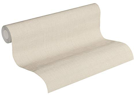 Livingwalls Vliestapete Metropolitan Stories Tapete Uni 10,05 m x 0,53 m beige Made in Germany 369256 36925-6