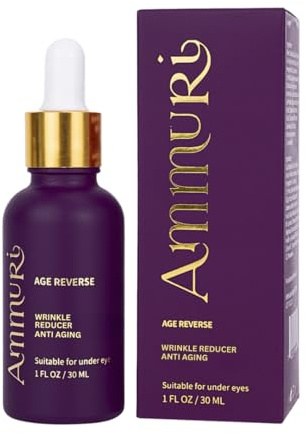 AmmuRi Anti-Aging-Gesichtsserum mit Matrixyl 3000, Vitamin C & Hyaluronsäure – Feuchtigkeitsspendendes Serum für Faltenreduzierung & strahlenden Teint – Für alle Hauttypen geeignet