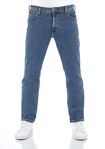 Wrangler Texas Slim, Vaqueros Classic para Hombre, Stonewash, 42W / 30L