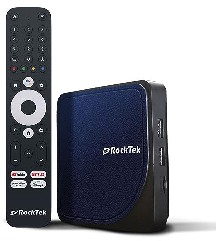 新增 RT RockTek G2 4K Streaming Box | Android TV Game Console (Bluetooth/WLAN) | 4K HDR | Google Assistant | for Netflix/Disney+ / HBO Max/Prime Video Support