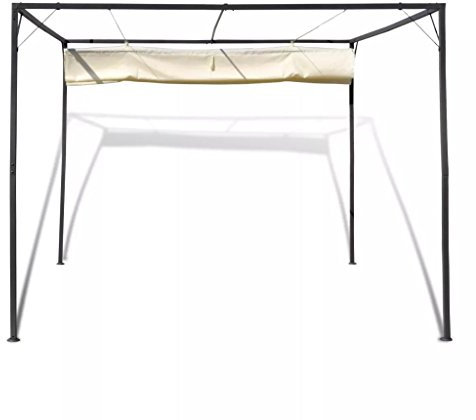 Gartenpavillon mit versenkbarem Dach, XIAOGUANG Pop-Up Partyzelt, Festzelt, Pavillon, Garden Decoration, Canopy Tent, Lagerzelt, Pavillon,