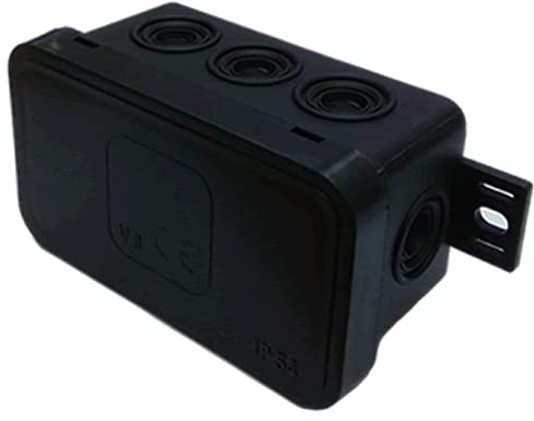 Feuchtraum Abzweigdose Verteilerkasten IP54 10er Pack V8 80x45x41mm Schwarz