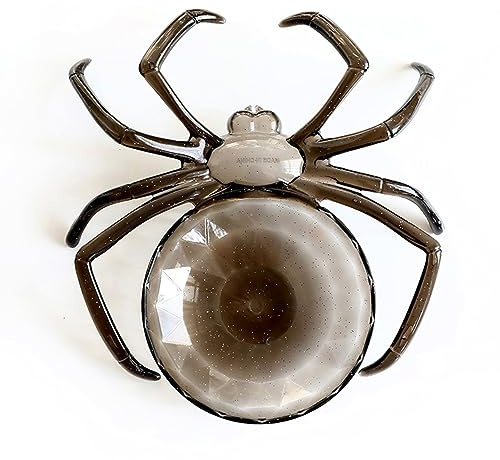EBbels Halloween Spinnennetz Süßigkeiten Korb, Kunststoff Obst Schüssel Spinne Süßigkeiten Korb, Snack Teller Tablett, Dessert-Tablett Halloween-Party-Deko Essen Servieren Schale (Schwarz)