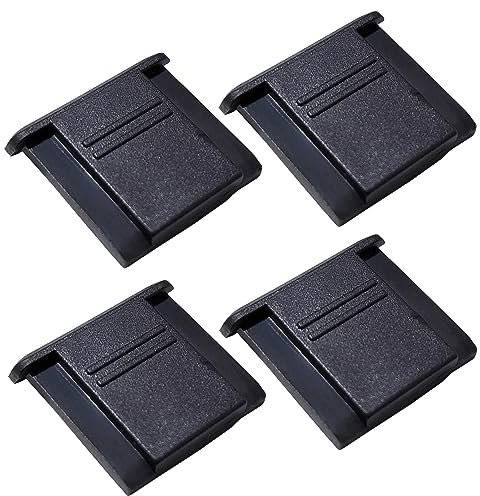 Hot Shoe Covers for Nikon Z Series, DSLR, Panasonic S5, GH5, Olympus OM-D & Pen – Fits ISO Hot Shoe, Dust-Proof & Moisture-Proof, 4-Pack