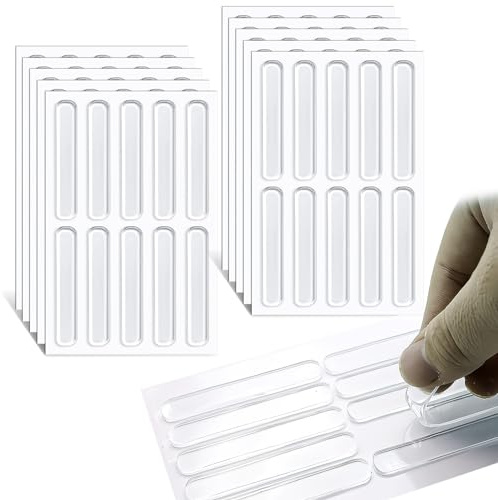 100 pcs Silicone Furniture Bumpers,6.3 cm Cupboard Door Stoppers,Door Pads Stop Slamming,for Windows, Cabinets, Doors, Photo Frames, to Protect The Surface From Friction and Scratches