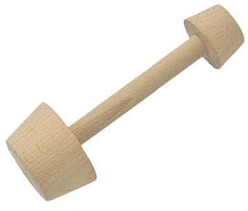 LIFKOME Holz Teigstampfer für Eierkuchen und Törtchen, Beige