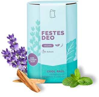 Duschbrocken Festes Deodorant, Herb & Frischer Duft, ohne Aluminium, 50g