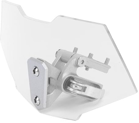 Aramox Acryl Windschutzscheibe, transparent, verstellbar | Motorrad Windschutzverlängerung aus Acryl, verstellbarer Clip, erhöhter Windschutz für Fahrer