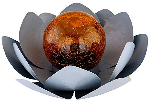LED Solar Außen Lampe Lotos Blume Garten Beleuchtung Seerosen Design Leuchte 25 cm