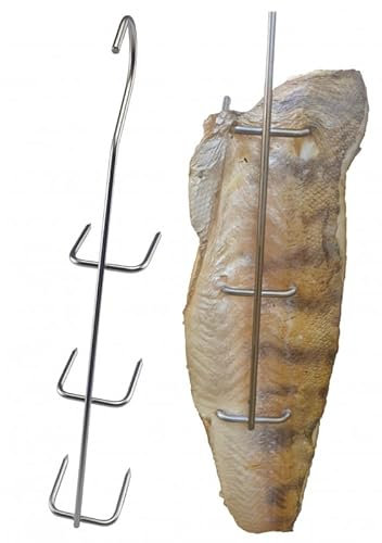 AlcoFermBrew Crochets pour Fumer la Viande et Le Poisson (5 x Crochet pour Fumage de Filets Moyens et Petits)