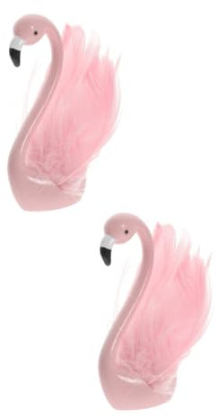 WOONEKY 2stücke Flamingo Deko Figur Resin Gartenstatue Für Cake Dekoration Tischdeko Und Gartenverschönerung Für Partys Geburtstage Und Hochzeiten