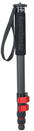 Koolehaoda Carbon Fiber Photography Monopod - 65 Lightweight & Compact Travel Monopod for DSLR, Canon, Nikon, Sony Video Camcorder, Easy to Carry