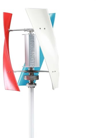 HENGJINGTR Vertical Wind Power Turbine Generator, 4000W 12V-48V Wind Turbine Generator Kit 3 Blades with Charge Controller for Outdoor Courtyard Use And Wind Turbine Systems,12v