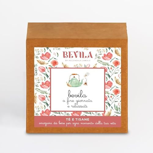 BEVILA Relax - Tisana Fiori di Camomilla, Miscela di Erbe Aromatizzata, 10 Bustine, Filtri Piramidali Biodegradabili, 20 grammi