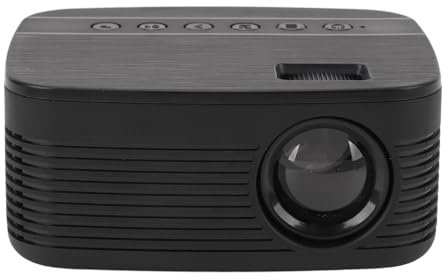 Mini Proyector, Proyector de Películas HD 1080P para Ver Dibujos Animados, Proyector Portátil de 16 a 110 Pulgadas TFT LCD Proyector de Teléfono para Interiores y Exteriores