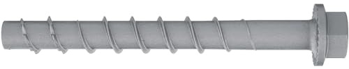 Fischer Ultracut FBS II CP US 8x55 Betonschrauben - Leistungsstarke Betonschrauben für den Innenbereich - Sichere Befestigung in Beton & Mauerwerk, Stahl feuerverzinkt - 50 Stück