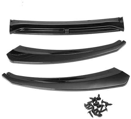 Frontspoiler Für Ford Für Focus 2016-2018 Frontschürze Lippe Kinn Spoiler Carbon Look Front Diffusor Diffusor Gloseblack Auto Front Spoiler(Gloseblack)