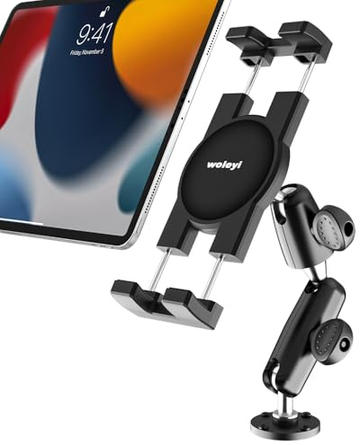 woleyi Soporte Tablet Base de Taladro para Coche Camión Caravana Bote Pared