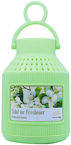 Q QXUNMU Auto Duft Innenraum mit Aufhänger Lufterfrischer 230g Jasmin Duft | Autoduft Großpackung langanhaltende lufterfrischer wohnung,Bad & Büro – Air Freshener,Geschenk für Männer & Frauen