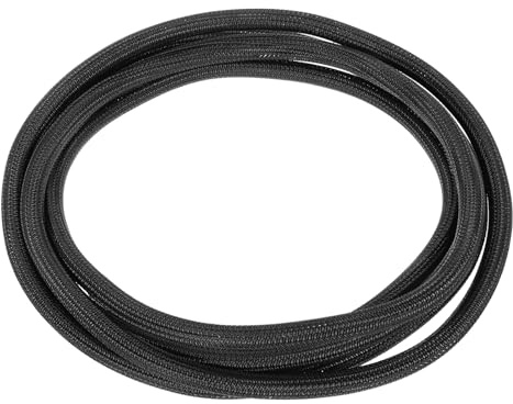sourcing map Telar de alambre de manga dividida de 11/32 pulgadas y 9.84 pies, color negro, funda trenzada UL94-V2, funda ignífuga de PET para automoción, gestión de cables en el hogar