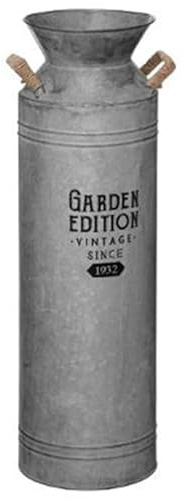 Paris Prix Atmosphera Créateur d'intérieur - Pot à Lait Déco Vintage Zinc 61cm Gris