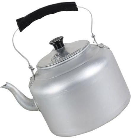 Bollitore Fischiante in Alluminio da 6l, Design Retrò Semplice | Manico Antiscottatura, Leggero e Comodo da Impugnare, Bollitura Efficiente, per Cucina e Decorazione Casa