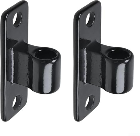 2 Pack Heavy Duty Wall Mount Gate Hinges Galvanised Iron for 5/8 Inch Pin Chain Link Fence Garden or Farm Gate with Pre Drilled Mounting Holes