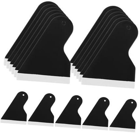 ZUNOXAZ 25pcs Screen Protector Installation Kit with Felt Edge Squeegees Soft Scraper Cards for Mobile Film Application Phone Screen Squeegee Tools