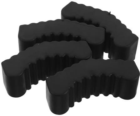 minkissy 4pcs 3 Ton Car Jack Rubber Pads Adapter, Anti-slip Rail Protector Blocks for Jack Stand, Sturdy Rubber Support for Vehicle Maintenance and Garage Use