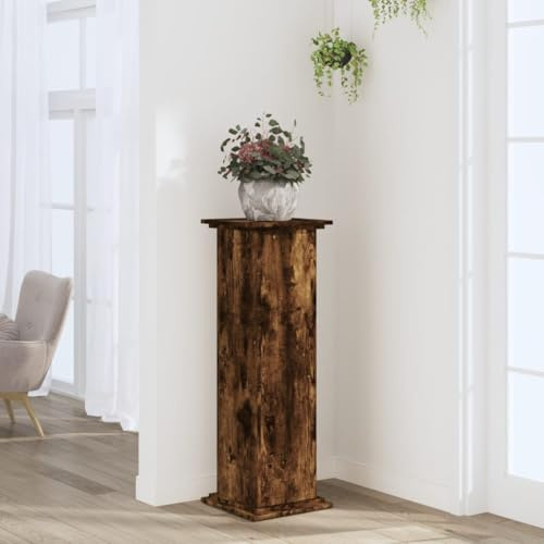 Lumanois Supper Piante Rovere Fumo 33x33x100 cm in Truciolato,Casa e Giardino,Prato e Giardino,Giardinaggio,Supporti per Piante,14.9kg-852982