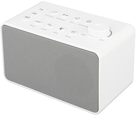 Cocoarm White Noise Machine, Portabel Ljudmaskin med 8 Naturliga Ljud, USB-uppladdningsbar ABS-sömnhjälp med 15 30 60 Min Timer och Volymkontroll för Babyvuxna Barnresor