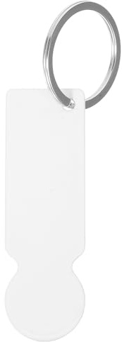 SHOWERORO Porte-clés en Acier Inoxydable Blanc Jeton de Caddie