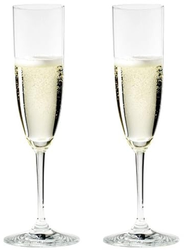 RIEDEL 6416/08 Vinum Champagner Flöte, 2-teiliges Champagnerflöten Set, Kristallglas