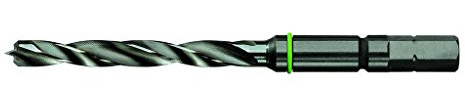 Festool Holzspiralbohrer D 4 CE/W - Holzbohrer 4 mm CENTROTEC | Spiralbohrer für Holz, MDF & Acrylglas – Länge 83 mm, Spirallänge 43 mm, hochlegierter Kugellagerstahl