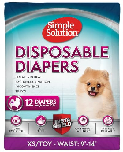 Enstaka hundblöjor, superabsorberande, läckagesäker hundblöja för kvinnor, för värme, spännande urinering, inkontinens eller valpträning