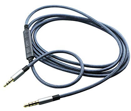 NewFantasia 3.5mm to 2.5mm Male Audio Cable for Bose Noise Canceling 700, QC35, QC35ii, oe2, oe2i Headphones, Remote Volume Control Mic for Samsung Galaxy Xiaomi Huawei Android Phone
