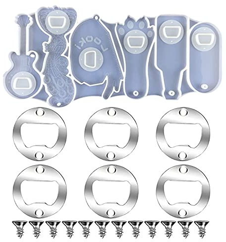 Apribottiglie in resina epossidica stampo apribottiglie birra cavatappi stampo in silicone artigianato gioielli portachiavi fabbricazione strumento artigianale stampo gioielli