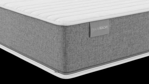 Traumnacht Die Matratze 500er Tonnentaschenfederkernmatratze 90x200 cm | 7-Zonen ergonomisch | integrierter Duo Topper | Öko-Tex zertifiziert | deutscher Qualitätsstandard