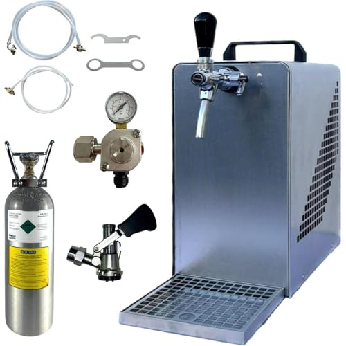 Bierkühler BieTal® Bierzapfanlage Zapfanlage mit Kühlung 30 Liter/h - SET - Typ S - 2 Kg CO2