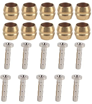 Leitungsanschluss Set für 10 Set BH59/BH90 Hydraulischer Scheibenbremsschlauch Olive Steckereinsatz Kürzen Bremsschlauch Bremsleitungsteile mit Olive und Insert-Pin