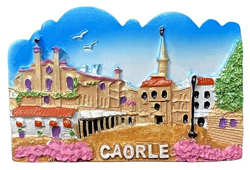 Caorle Kühlschrankmagnet Venedig Italien 3D Reise Souvenir Kühlschrank Dekoration Magnetaufkleber Handwerk Kollektion