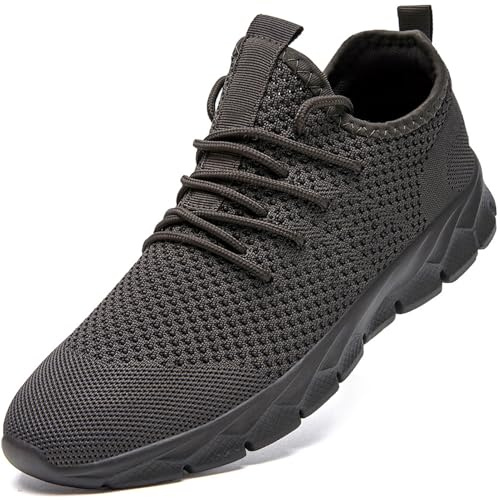 ZGPWZWL Schuhe Herren Sneakers Laufschuhe Sportschuhe Straßenlaufschuhe Turnschuhe Leichtgewichts Sommer Schuhe,Grau,EU43