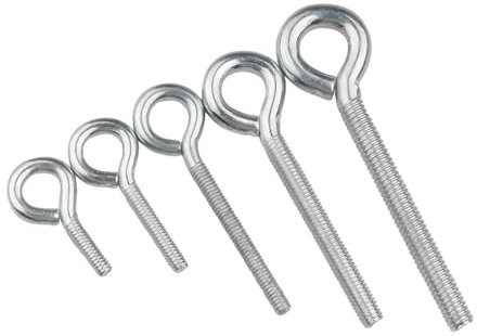 Golfare In Acciaio Al Carbonio/Gancio Ad Anello/Bullone Ad Anello/Vite A Dente Di Macchina Con Occhio Di Pecora Chiuso M3M4M5M6M8M10 10pcs M4x15