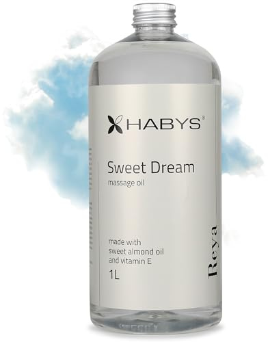 HABYS REYA | Sweet Dream Massageöl Öl | Süßlich - blumiger Duft | für Massage | Mit Mandelöl und Vitamin E (1 L)