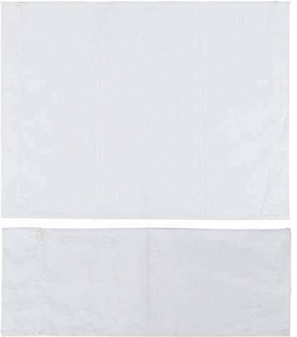 PerGar 1 Set Stuhl-Ersatz-Leinwand, Regiestuhl-Leinwand-Ersatzbezüge-Set, Casual-Regiestuhl-Bezugs-Set, Ersatz-Leinen-Sitz und -Rückenlehne für Heim-Regiestuhl (Weiß)