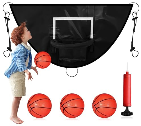 Basketkorgsset för, studsmatta basketring, basketkorgsset för vattentät studsmatta, solbeständig basketkorg med pump och ballong