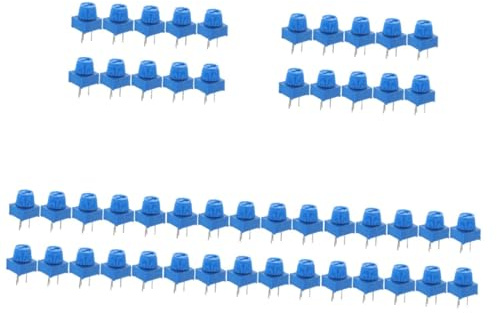 Angoily 50pcs Potentiometer Breadboard Trim Potentiometer Dark Trimmer for Adjustable Resistance in DIY Projects