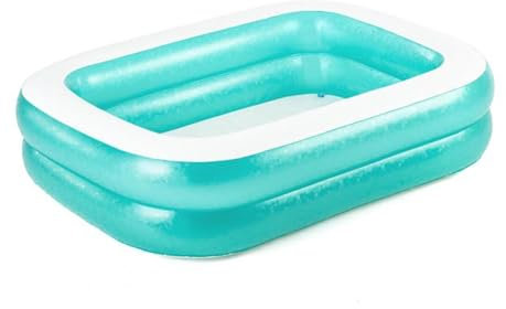 Piscina Hinchable Rectangular para Trasero jardín balcón Piscina Hinchable Desmontable Piscina Inflable Engrosada De sobre El Suelo para adolescente Familia （Tamaño: 201*150*51cm/Color: Verde）