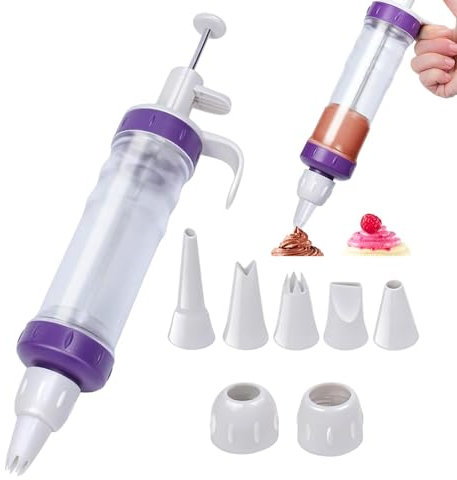 8 boquillas para pastelería, jeringa reutilizable de alimenticio, herramientas para tartas, juego de tuberías, acero inoxidable, para cupcakes, galletas, postres, glaseados, manualidades,